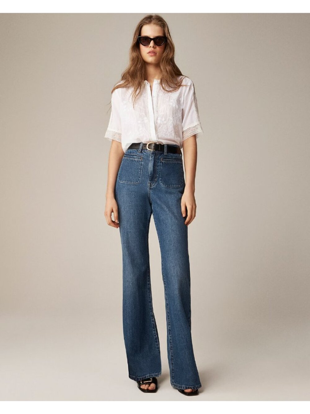 NWT J.CREW Vintage Flare Jean Lexi Kay Wash Size 24
